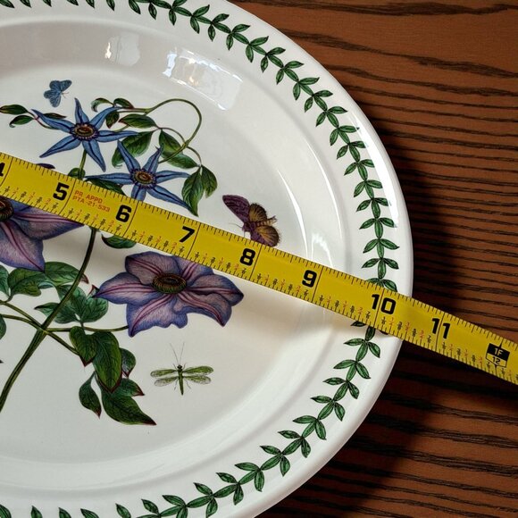 Portmeirion Botanic Garden 10" Virgins Bower dinner plate - Picture 6 of 11